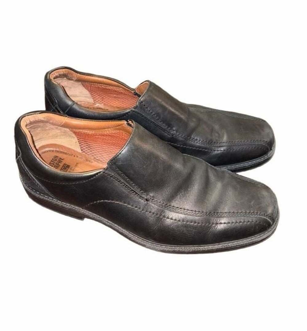 Johnston & Murphy XC4 Men’s Black Leather Slip On Loafers Dress Shoes Size 12XW